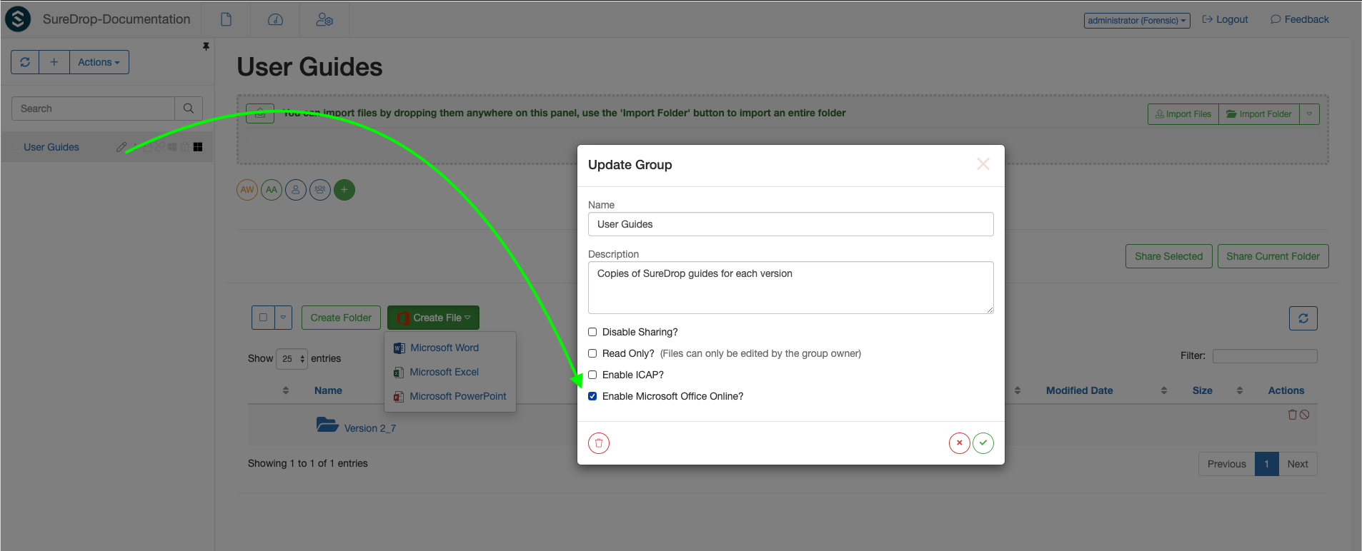 Office 365 policy