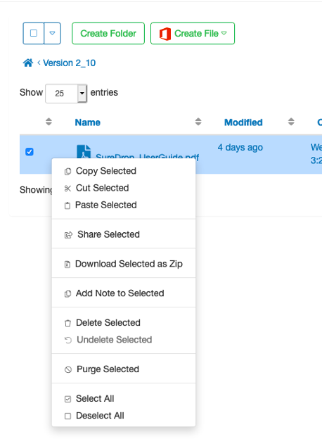 Delete files