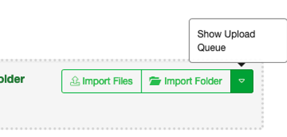 Show upload queue